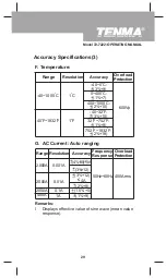 Предварительный просмотр 29 страницы Tenma 72-7222 Operating Manual