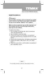 Предварительный просмотр 31 страницы Tenma 72-7222 Operating Manual