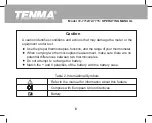 Предварительный просмотр 8 страницы Tenma 72-7712 Operating Manual