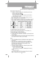 Предварительный просмотр 21 страницы Tenma 72-7740 Operating Manual