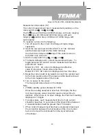 Предварительный просмотр 23 страницы Tenma 72-7740 Operating Manual