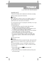 Предварительный просмотр 31 страницы Tenma 72-7740 Operating Manual