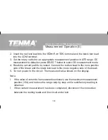 Preview for 10 page of Tenma 72-7765 Operating Manual