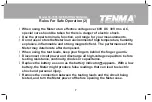 Preview for 8 page of Tenma 72-7935 Operating Manual