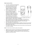 Предварительный просмотр 6 страницы Tenma 72-8150 Manual