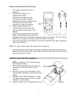 Предварительный просмотр 7 страницы Tenma 72-8150 Manual