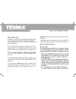 Preview for 9 page of Tenma 72-8720 Operating Manual