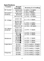 Предварительный просмотр 5 страницы Tenma TEN01056 Manual