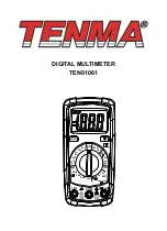 Предварительный просмотр 1 страницы Tenma TEN01061 Manual