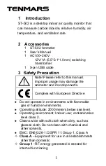 Preview for 5 page of Tenmars ST-502 User Manual