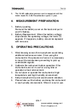 Preview for 9 page of Tenmars TM-101 User Manual