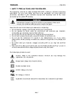 Preview for 3 page of Tenmars TM-1016 User Manual