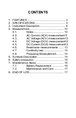 Preview for 3 page of Tenmars TM-12E Instruction Manual