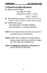 Preview for 5 page of Tenmars TM-185 User Manual