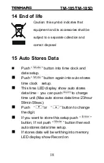 Preview for 19 page of Tenmars TM-185 User Manual