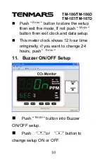 Preview for 12 page of Tenmars TM-186 User Manual