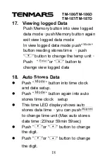 Preview for 20 page of Tenmars TM-186 User Manual