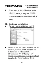 Preview for 21 page of Tenmars TM-186 User Manual