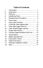 Preview for 2 page of Tenmars TM-192 Manual