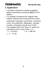 Preview for 4 page of Tenmars TM-192 Manual