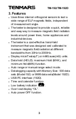 Preview for 5 page of Tenmars TM-192 Manual