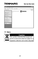 Preview for 19 page of Tenmars TM-192 Manual