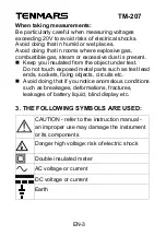 Предварительный просмотр 5 страницы Tenmars TM-207 User Manual