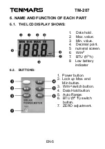 Предварительный просмотр 7 страницы Tenmars TM-207 User Manual