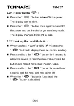 Предварительный просмотр 8 страницы Tenmars TM-207 User Manual