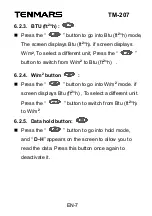 Предварительный просмотр 9 страницы Tenmars TM-207 User Manual