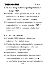 Предварительный просмотр 10 страницы Tenmars TM-207 User Manual