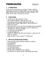 Preview for 3 page of Tenmars TM-213 User Manual