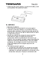 Preview for 9 page of Tenmars TM-213 User Manual