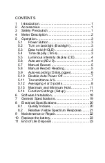 Preview for 3 page of Tenmars TM-215 User Manual