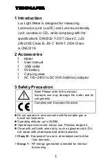 Preview for 4 page of Tenmars TM-215 User Manual