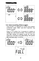 Preview for 9 page of Tenmars TM-215 User Manual