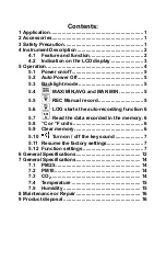 Preview for 3 page of Tenmars TM-380 User Manual