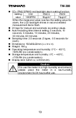 Preview for 16 page of Tenmars TM-380 User Manual