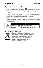 Preview for 19 page of Tenmars TM-380 User Manual