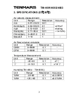 Предварительный просмотр 4 страницы Tenmars TM-4001 User Manual