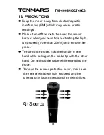 Предварительный просмотр 15 страницы Tenmars TM-4001 User Manual