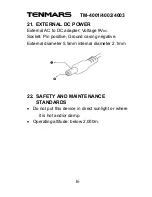 Предварительный просмотр 17 страницы Tenmars TM-4001 User Manual