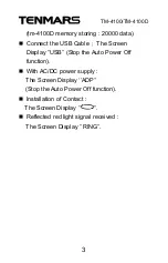 Preview for 5 page of Tenmars TM- 4100 User Manual