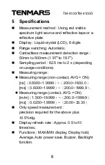 Preview for 8 page of Tenmars TM- 4100 User Manual