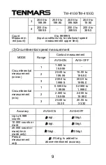 Preview for 11 page of Tenmars TM- 4100 User Manual