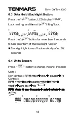 Preview for 15 page of Tenmars TM- 4100 User Manual