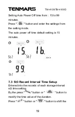 Preview for 21 page of Tenmars TM- 4100 User Manual