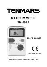 Tenmars TM-508A User Manual preview