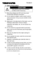 Preview for 4 page of Tenmars TM-6001 User Manual