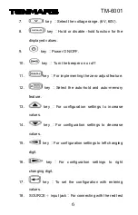 Preview for 8 page of Tenmars TM-6001 User Manual